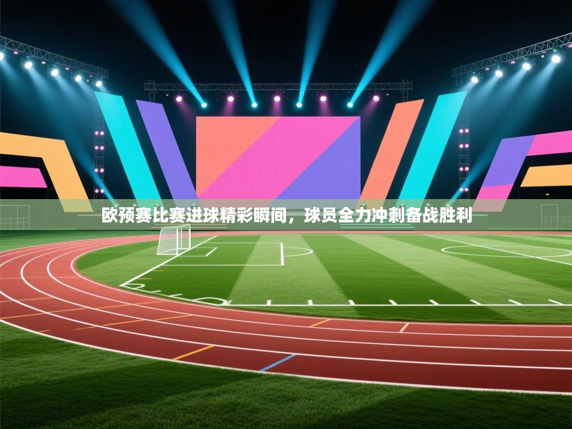 欧预赛比赛进球精彩瞬间，球员全力冲刺备战胜利
